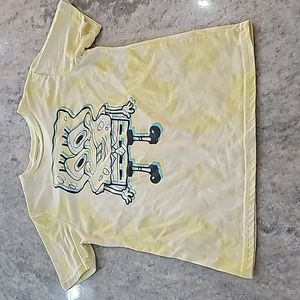 Tie dye spongebob tee